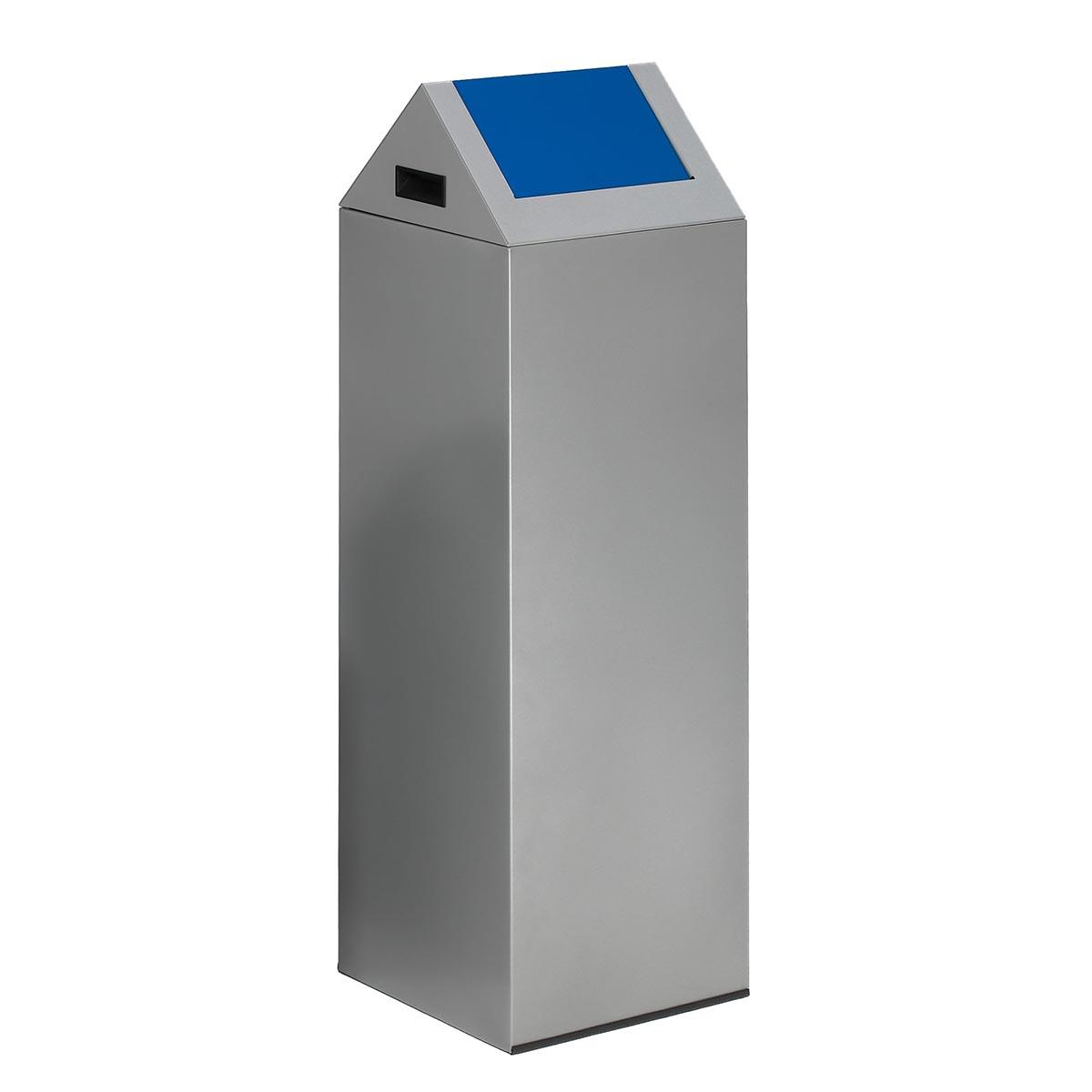 Wertstoffsammelbehälter aus Stahl, Volumen 89 l, selbstlöschend