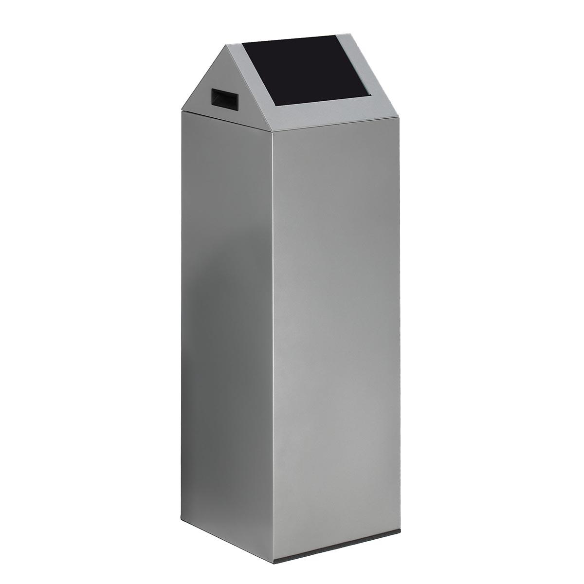 Wertstoffsammelbehälter aus Stahl, Volumen 89 l, selbstlöschend