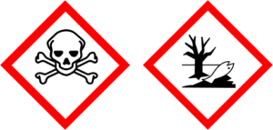 Gefahrenkennzeichnung für Umweltschrank